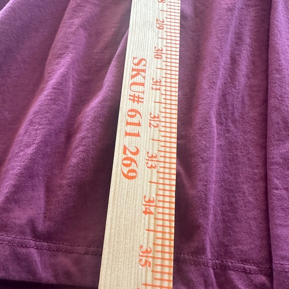 ASOS DESIGN Curve Wrap front long sleeve smock dress Size US 16 Berry Dark Red - Picture 6 of 9